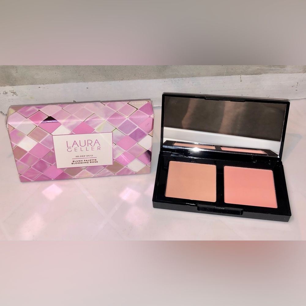 BNIB Laura Geller Hi-Def Duo Blush Palette - Blooming Rose - Picture 3 of 7
